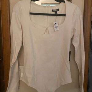 Express Long Sleeve Thong Bodysuit